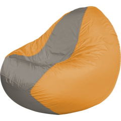 Кресло-мешок FLAGMAN Classic серый/оранжевый 