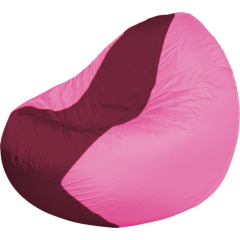 Кресло-мешок FLAGMAN Classic бордовый/розовый 