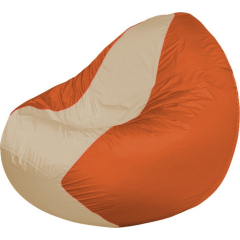 Кресло-мешок FLAGMAN Classic темно-бежевый/оранжевый 