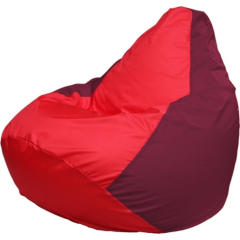 Кресло-мешок FLAGMAN Груша Медиум красный/бордовый 