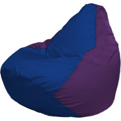 Кресло-мешок FLAGMAN Груша Мега синий/фиолетовый 