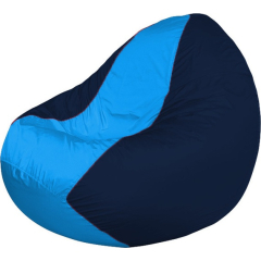 Кресло-мешок FLAGMAN Classic голубой/темно-синий 