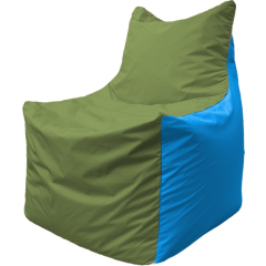 Кресло-мешок FLAGMAN Fox оливковый/голубой 