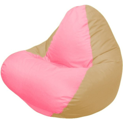 Кресло-мешок FLAGMAN Relax розовый/темно-бежевый 