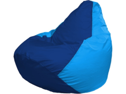 Кресло-мешок FLAGMAN Груша Мега синий/голубой 