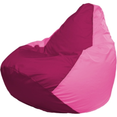 Кресло-мешок FLAGMAN Груша Медиум фуксия/розовый 