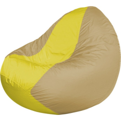 Кресло-мешок FLAGMAN Classic желтый/темно-бежевый 