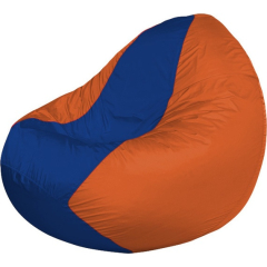 Кресло-мешок FLAGMAN Classic синий/оранжевый 