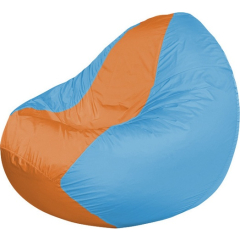 Кресло-мешок FLAGMAN Classic оранжевый/голубой 
