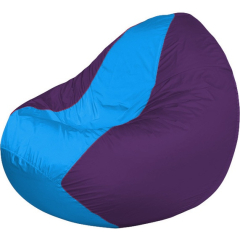 Кресло-мешок FLAGMAN Classic голубой/фиолетовый 