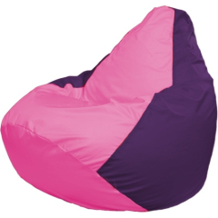 Кресло-мешок FLAGMAN Груша Мега розовый/фиолетовый 