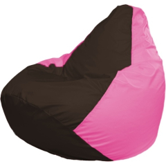Кресло-мешок FLAGMAN Груша Мини коричневый/розовый 