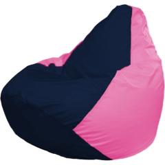 Кресло-мешок FLAGMAN Груша Медиум темно-синий/розовый 