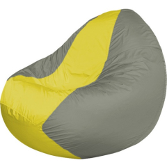 Кресло-мешок FLAGMAN Classic желтый/серый 