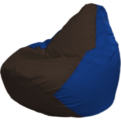 Кресло-мешок FLAGMAN Груша Мега коричневый/синий 