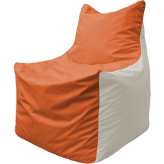 Кресло-мешок FLAGMAN Fox оранжевый/белый 