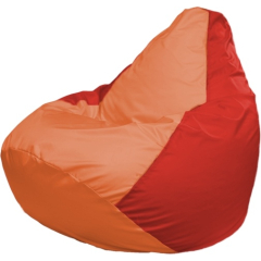 Кресло-мешок FLAGMAN Груша Макси оранжевый/красный 