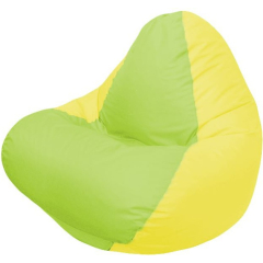 Кресло-мешок FLAGMAN Relax салатовый/желтый 