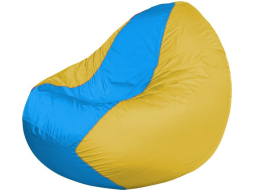 Кресло-мешок FLAGMAN Classic голубой/желтый 