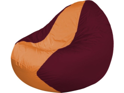 Кресло-мешок FLAGMAN Classic оранжевый/бордовый 