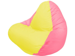 Кресло-мешок FLAGMAN Relax желтый/розовый 
