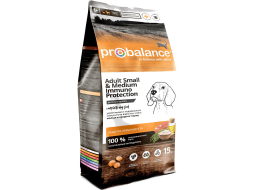 Сухой корм для собак PROBALANCE Immuno Adult Small&Medium 15 кг (4640011980234)