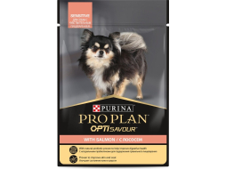 Влажный корм для собак PURINA PRO PLAN Чувствительное пищеварение лосось в соусе пауч 85 г (7613287159793)
