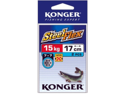 Поводок рыболовный KONGER WireX Steelflex 7х7 28 см 15 кг 