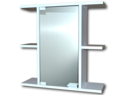 Шкаф с зеркалом для ванной ГАММА 10 (эконом)