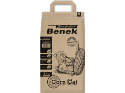 Наполнитель для туалета растительный комкующийся SUPER BENEK Corn Cat Ultra