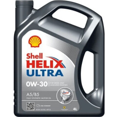 Моторное масло 0W30 синтетическое SHELL Helix Ultra A5/B5 4 л 