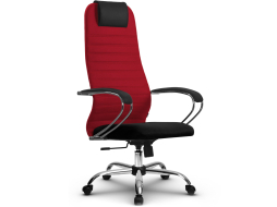 Кресло компьютерное METTA S-ВК-10 CH красный/черный