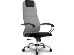 Кресло компьютерное METTA S-ВК-10 CH светло-серый/черный