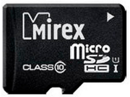 Карта памяти MIREX MicroSDHC 16Gb Class 10 UHS-I (13612-MCSUHS16)