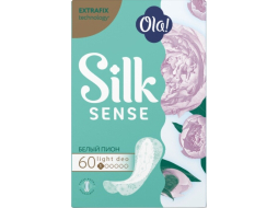 Ежедневные гигиенические прокладки OLA! Silk Sense Light Аромат Белый пион 60 штук (4630038000268)
