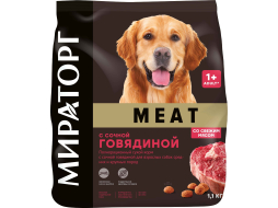 Сухой корм для средних и крупных собак МИРАТОРГ Winner Meat