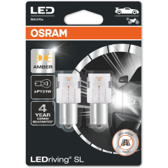 Лампа светодиодная автомобильная OSRAM LEDriving SL PY21W 2 штуки 