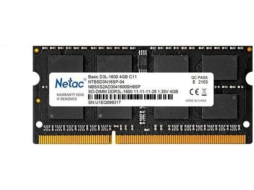 Оперативная память NETAC Basic 4GB DDR3 SODIMM PC3-12800 