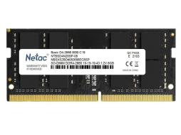 Оперативная память NETAC Basic 8GB DDR4 SODIMM PC-21300 