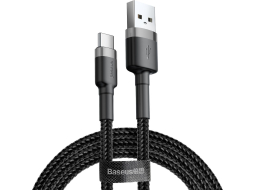 Кабель BASEUS Cafule Cable USB For Type-C Gray Black 