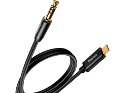 Кабель BASEUS Yiven Type-C male To 3.5 male Audio Cable M01 Black 