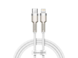 Кабель BASEUS Cafule Series Metal Data Cable Type-C to iP PD 20W 1m White CATLJK-A02