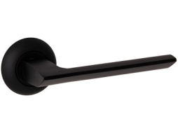 Ручка дверная на розетке CODE DECO H-14105-A-BLM черный матовый 