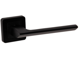 Ручка дверная на розетке CODE DECO H-22105-A-BLM черный матовый 