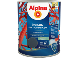 Эмаль алкидная ALPINA быстросохнущая черная 2,5 л 