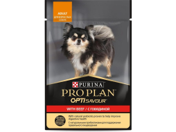 Влажный корм для собак PURINA PRO PLAN говядина в соусе пауч 85 г (7613287159700)