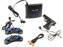 Игровая приставка DENDY Drive 8bit (300 игр + световой пистолет)