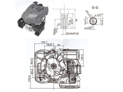 Двигатель для газонокосилки ECO LG-735 DV196 