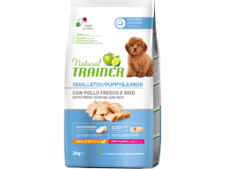 Сухой корм для щенков TRAINER Natural Puppy&Junior Mini курица 2 кг (8015699006518)