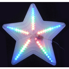 Фигура светодиодная UNIEL ULD-H4748-045/DTA MULTI IP20 STAR Звезда 47х48 см 45 диодов мультиколор 